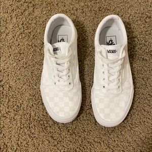 White checkered vans